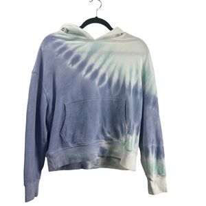 NWT Wildfox Tie Dye Hoodie Blue Starburst Women’s Medium [B3]